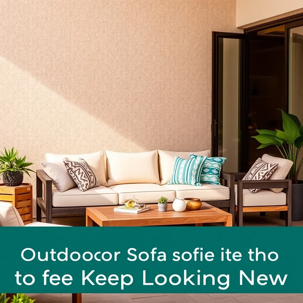 Outdoor Sofa Maintenance Tips to Keep It Looking New